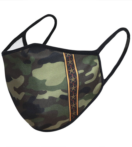 Multi Stars Camo 3-Layered Face Cover-PM0231