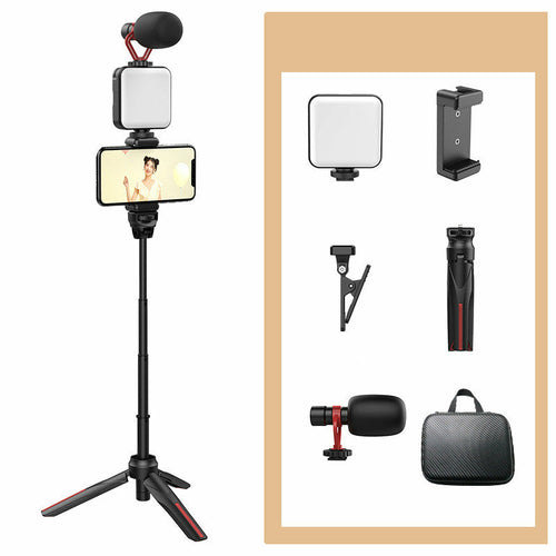 Load image into Gallery viewer, Mobile Phone Live Selfie Stick Fill Light Tripod
