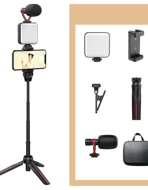 Load image into Gallery viewer, Mobile Phone Live Selfie Stick Fill Light Tripod
