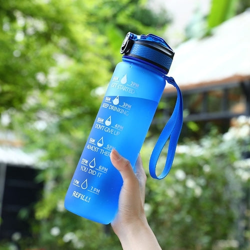 Load image into Gallery viewer, 1 Liter Water Bottle Motivational Sport Water Bottle Leakproof Bottles
