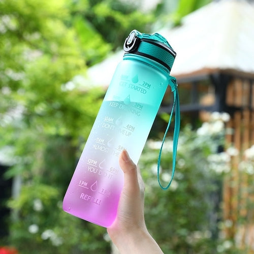 Load image into Gallery viewer, 1 Liter Water Bottle Motivational Sport Water Bottle Leakproof Bottles
