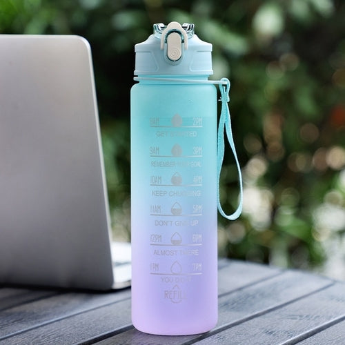 Load image into Gallery viewer, 1 Liter Water Bottle Motivational Sport Water Bottle Leakproof Bottles
