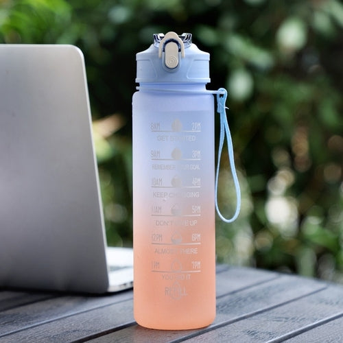 Load image into Gallery viewer, 1 Liter Water Bottle Motivational Sport Water Bottle Leakproof Bottles
