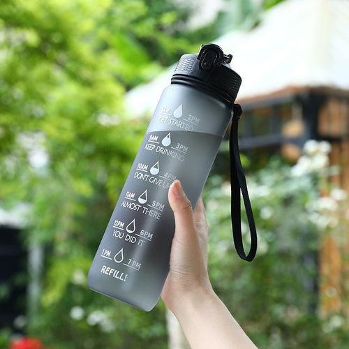 Load image into Gallery viewer, 1 Liter Water Bottle Motivational Sport Water Bottle Leakproof Bottles
