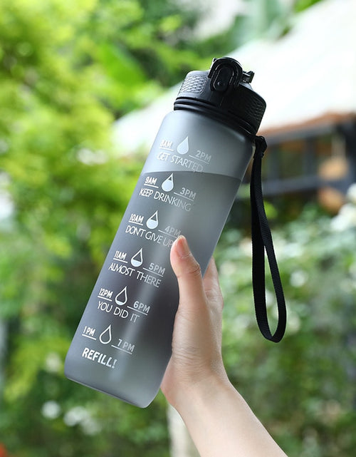 Load image into Gallery viewer, 1 Liter Water Bottle Motivational Sport Water Bottle Leakproof Bottles
