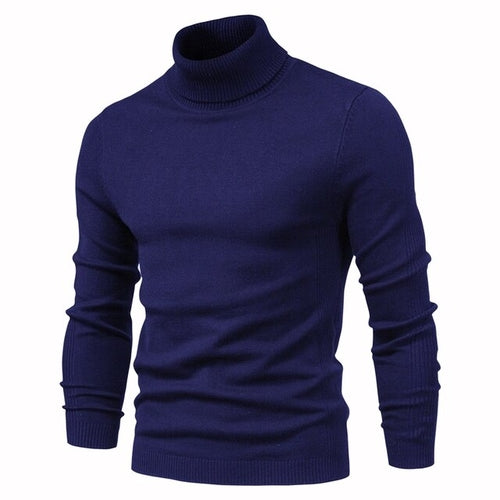 Load image into Gallery viewer, Black Turtleneck Men&#39;s Clothing | Men&#39;s Black Turtleneck Sweater - 10
