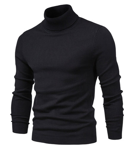 Black Turtleneck Men's Clothing | Men's Black Turtleneck Sweater - 10