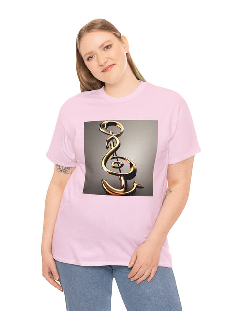 Load image into Gallery viewer, Treble Clef Unisex Heavy Cotton Tee
