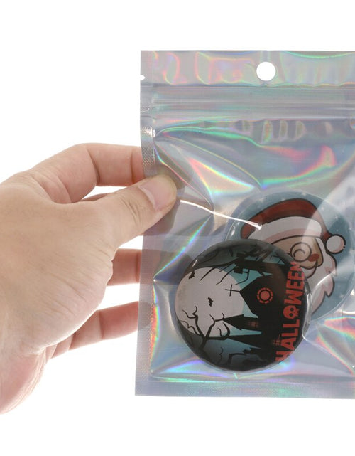 Load image into Gallery viewer, 100Pcs Iridescent Zip lock Bags Pouches Cosmetic Plastic Laser
