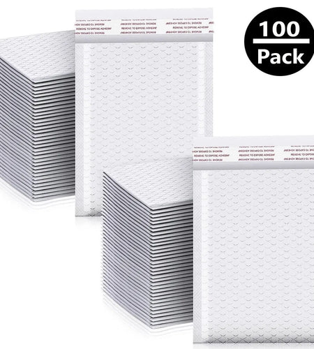 100pcs Bubble Mailers White Bubbles Small Business Supplies Delivery