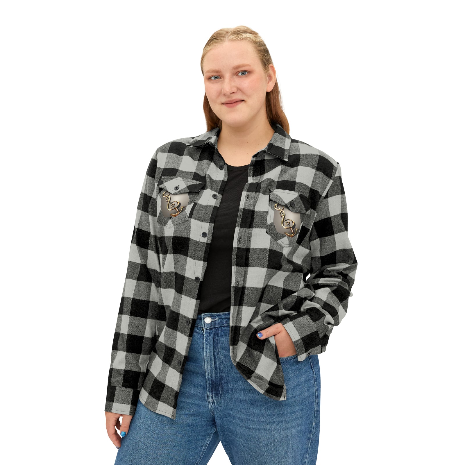 Treble Clef Val Unisex Flannel Shirt