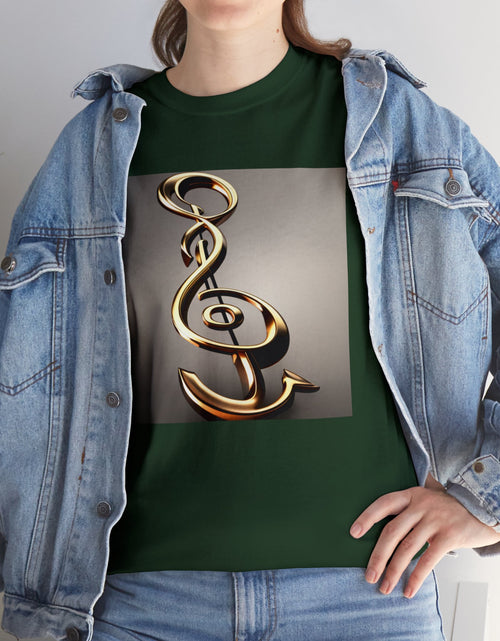 Load image into Gallery viewer, Treble Clef Unisex Heavy Cotton Tee
