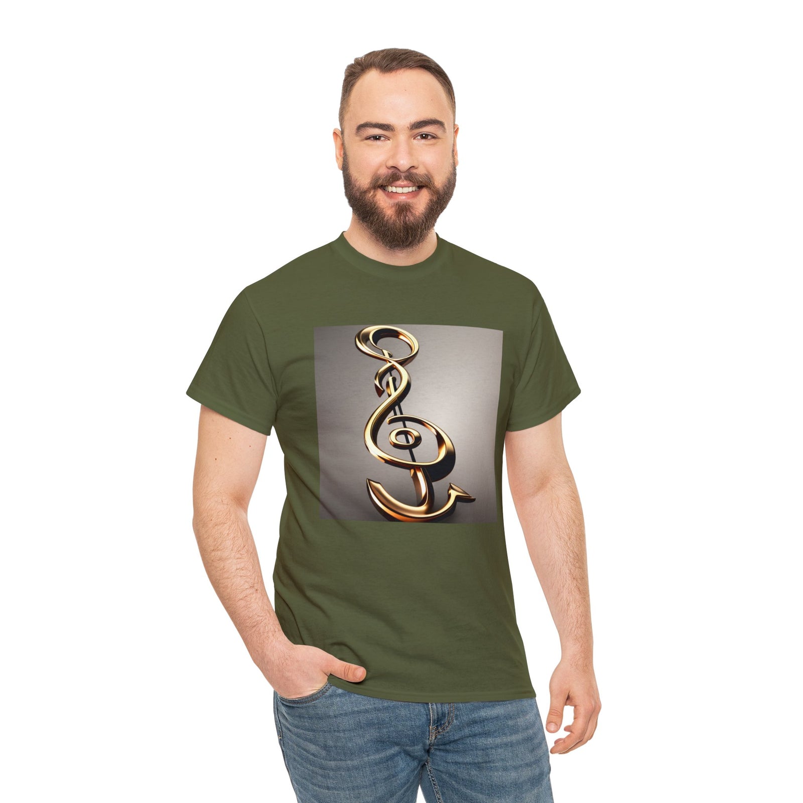 Treble Clef Unisex Heavy Cotton Tee