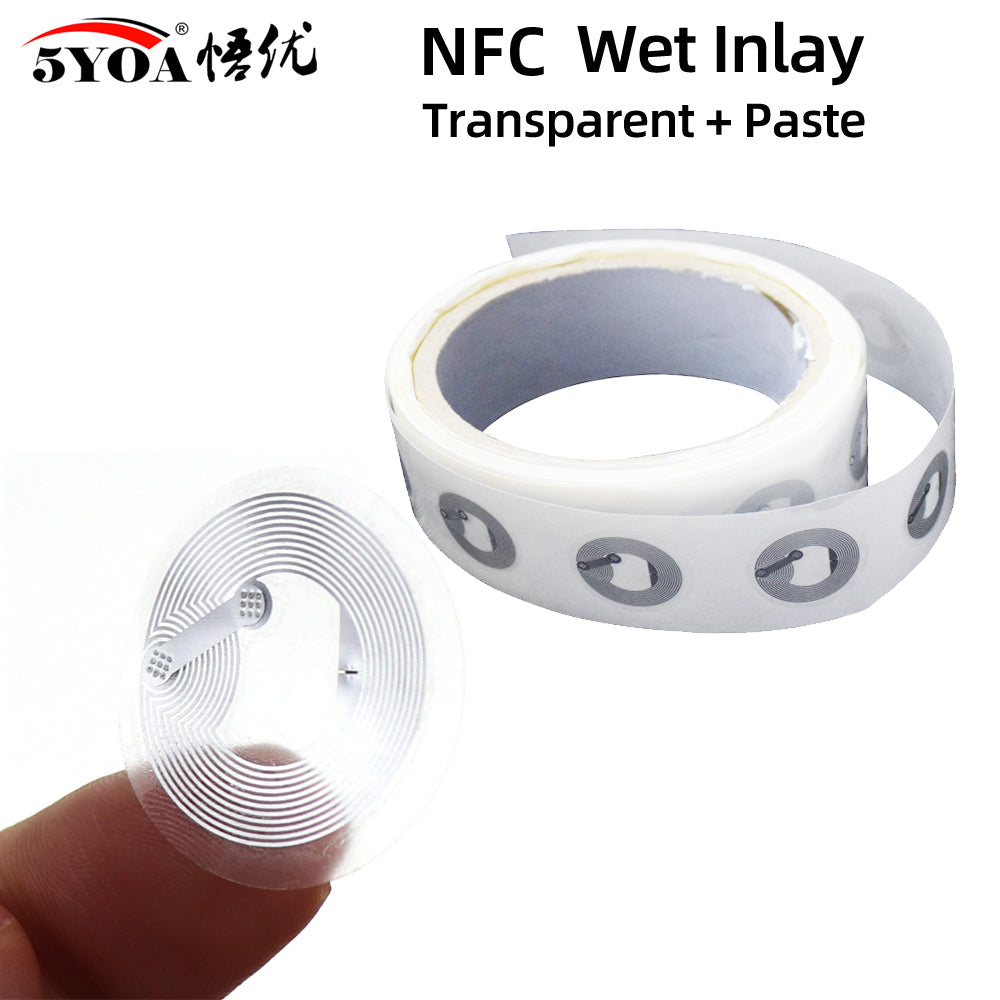 (10pcs/lot) 25mm White Nfc Stickers Protocol Iso14443a13.56mhz Ntag