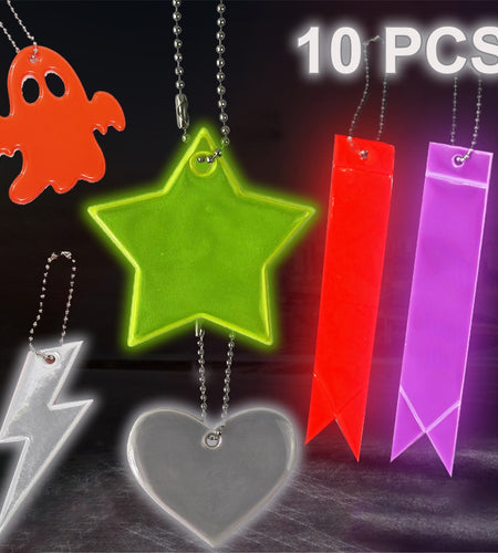 Key Chain Reflective Bags | Reflective Safety Bag Pendant - 10pcs