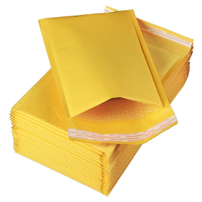 10pc/14size Kraft Paper Bubble Envelopes Padded Mailers Shipping