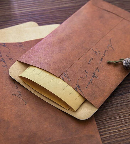 Vintage Retro Kraft Paper Envelope | Envelope Kraft Vintage Wedding -