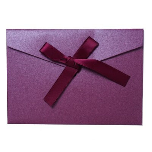 Load image into Gallery viewer, 10pcs/set High Quality Ribbon Paper B6 &amp; Dl Size Envelopes Pearl Paper
