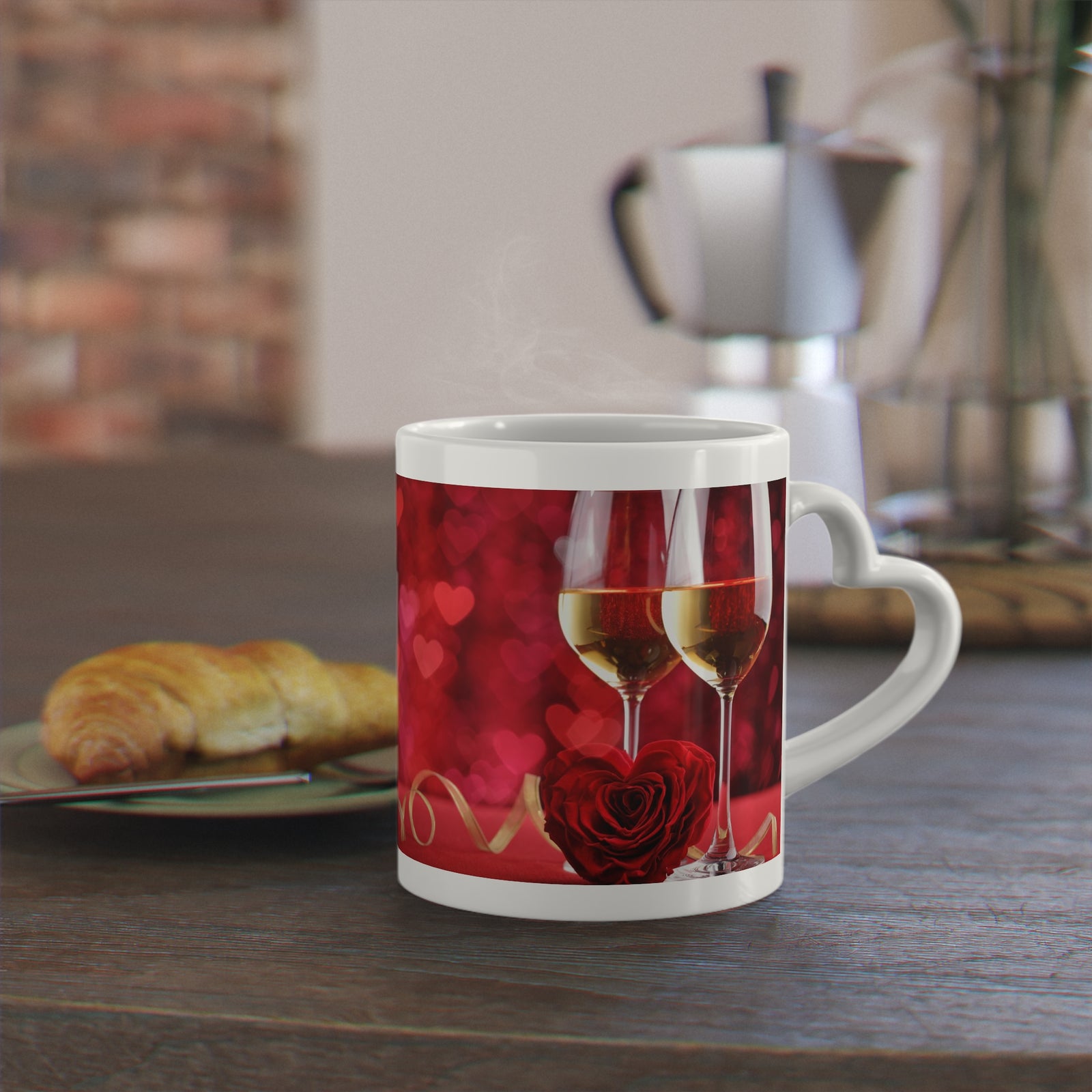 Valentine Heart-Shaped Mug