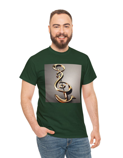 Load image into Gallery viewer, Treble Clef Unisex Heavy Cotton Tee
