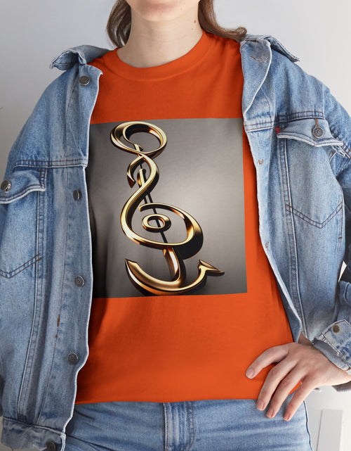 Load image into Gallery viewer, Treble Clef Unisex Heavy Cotton Tee
