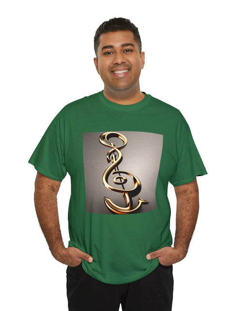 Load image into Gallery viewer, Treble Clef Unisex Heavy Cotton Tee
