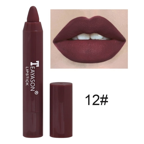 Load image into Gallery viewer, 12 Colors Sexy Matte Lipstick Waterproof Long Lasting Color Rendering
