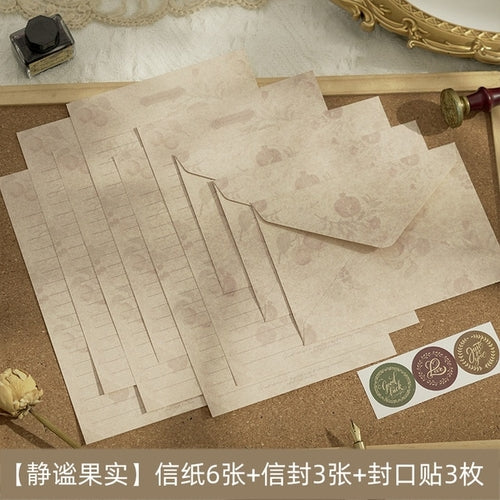 Load image into Gallery viewer, 12 Pcs/set Vintage Flower Envelope Set Classical Writable Letter Paper
