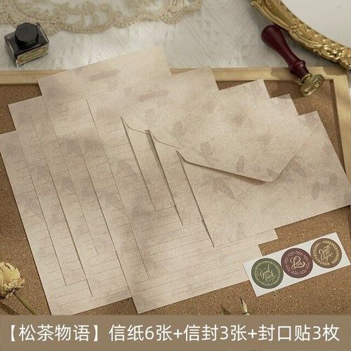 Load image into Gallery viewer, 12 Pcs/set Vintage Flower Envelope Set Classical Writable Letter Paper
