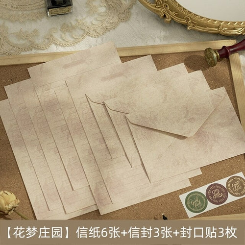 Load image into Gallery viewer, 12 Pcs/set Vintage Flower Envelope Set Classical Writable Letter Paper
