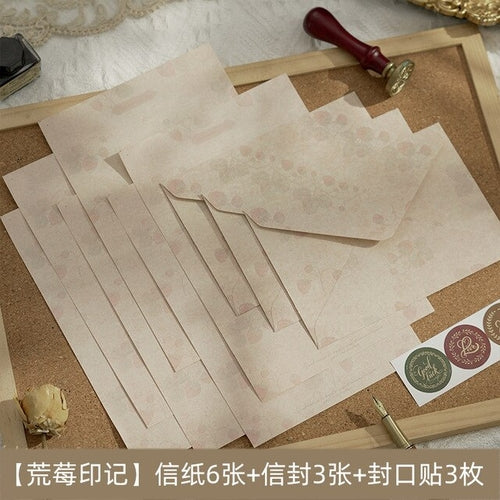 Load image into Gallery viewer, 12 Pcs/set Vintage Flower Envelope Set Classical Writable Letter Paper
