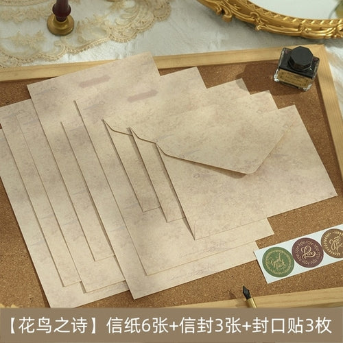 Load image into Gallery viewer, 12 Pcs/set Vintage Flower Envelope Set Classical Writable Letter Paper
