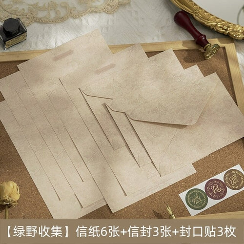 Load image into Gallery viewer, 12 Pcs/set Vintage Flower Envelope Set Classical Writable Letter Paper
