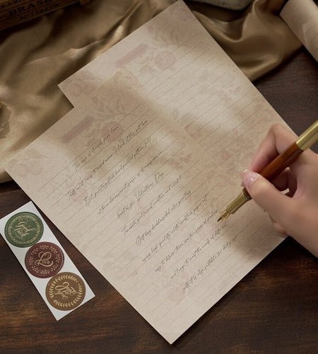 12 Pcs/set Vintage Flower Envelope Set Classical Writable Letter Paper