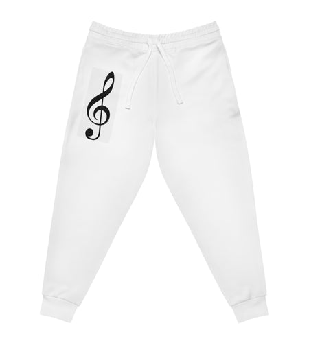 Treble Clef Athletic Joggers (AOP)