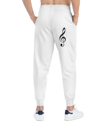 Treble Clef Athletic Joggers (AOP)