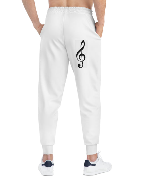 Load image into Gallery viewer, Treble Clef Athletic Joggers (AOP)
