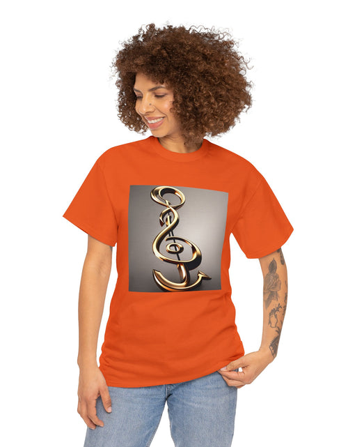 Load image into Gallery viewer, Treble Clef Unisex Heavy Cotton Tee
