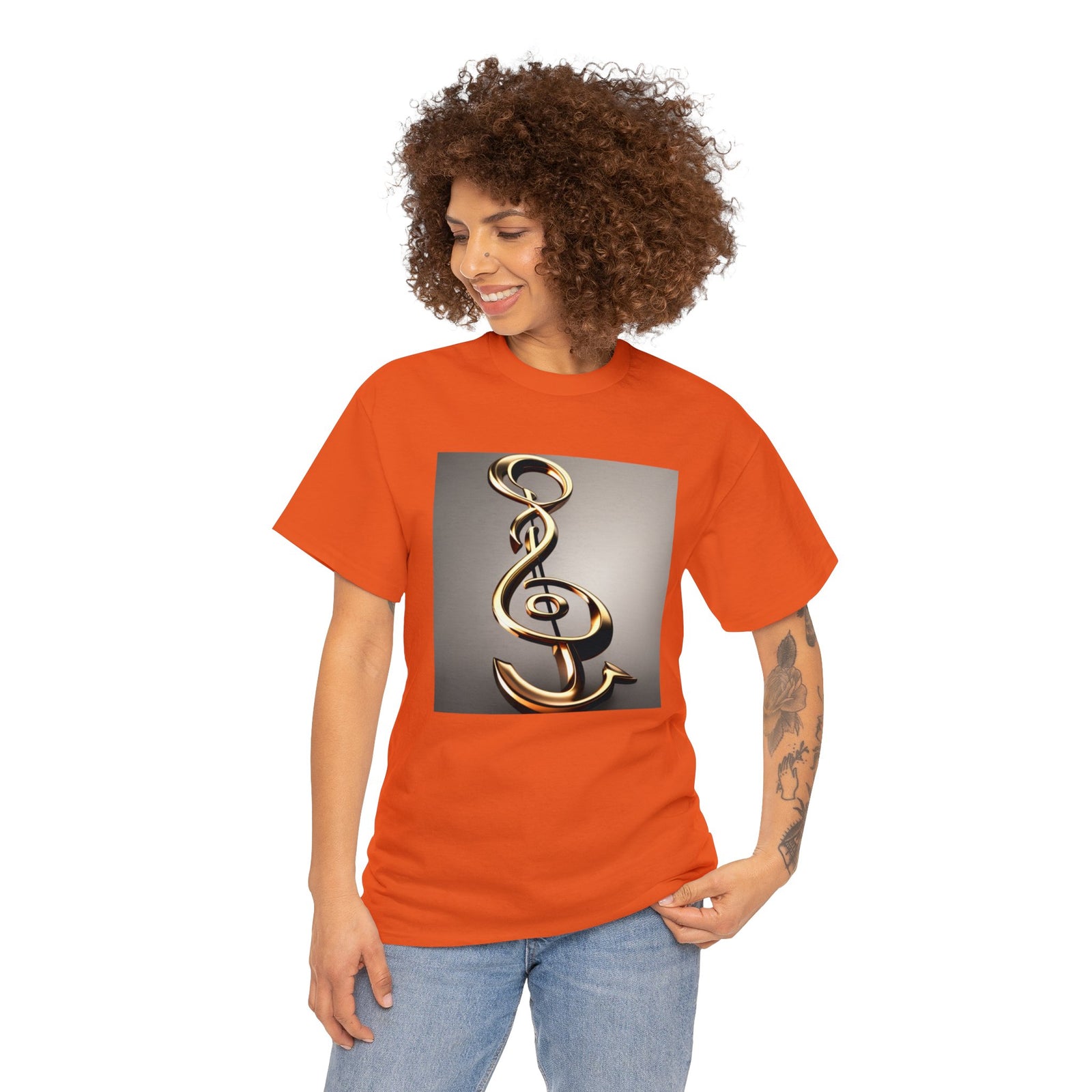 Treble Clef Unisex Heavy Cotton Tee