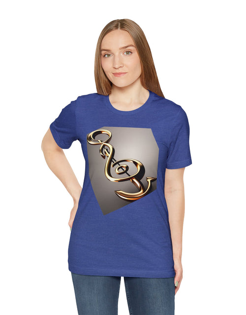 Load image into Gallery viewer, Treble Clef Unisex Jersey Short Sleeve Tee
