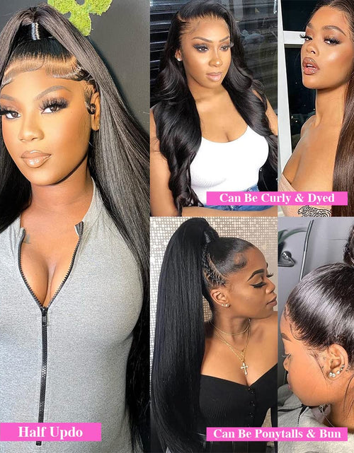 Load image into Gallery viewer, 12a Raw Indian Hair Hd Lace Frontal Wig Brazilian Virgin Swiss Lace
