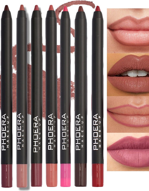 Load image into Gallery viewer, 12Colors Lipliner Pencil Waterproof Sexy Red Matte Contour Tint
