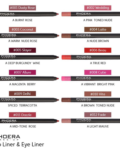 Load image into Gallery viewer, 12Colors Lipliner Pencil Waterproof Sexy Red Matte Contour Tint
