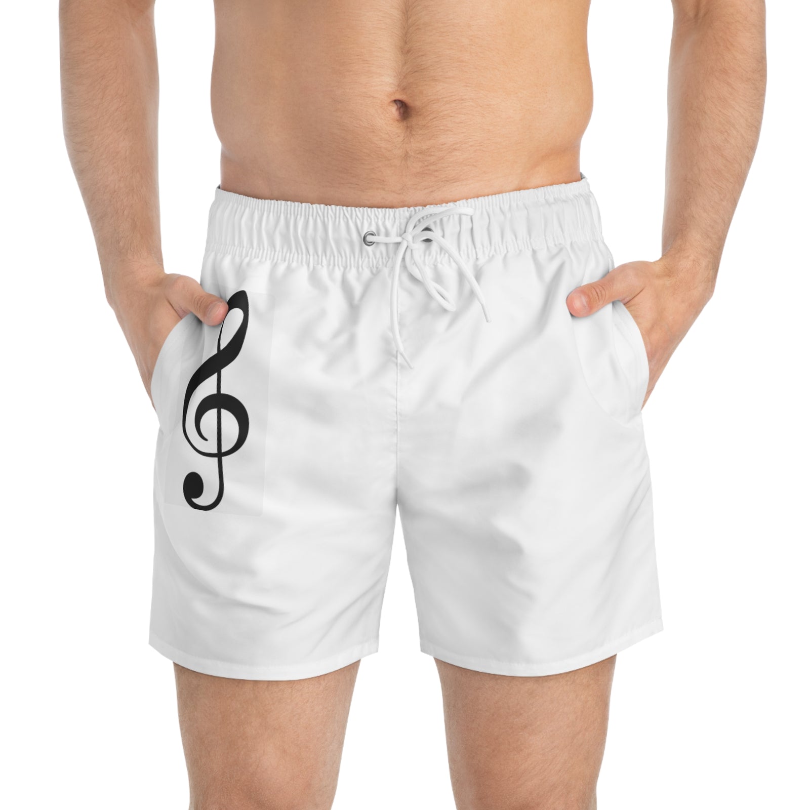 Treble Clef Swim Trunks (AOP)