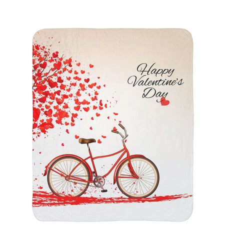 Valentine Fleece Sherpa Blanket
