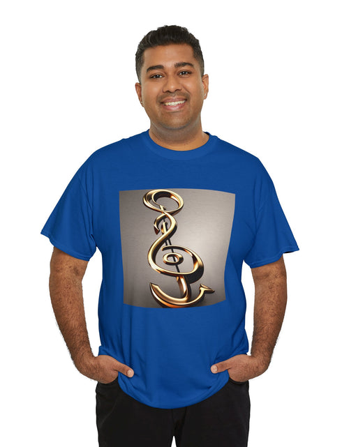 Load image into Gallery viewer, Treble Clef Unisex Heavy Cotton Tee
