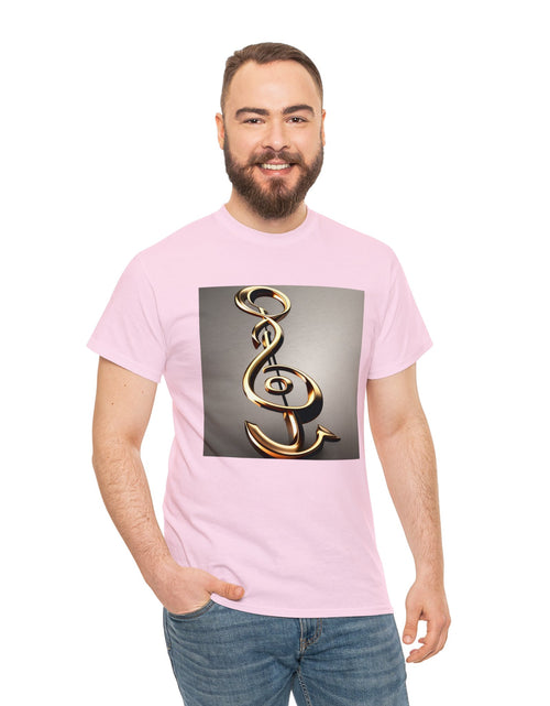 Load image into Gallery viewer, Treble Clef Unisex Heavy Cotton Tee
