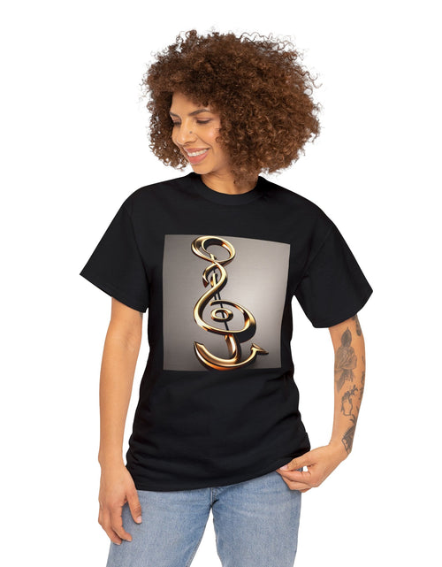 Load image into Gallery viewer, Treble Clef Unisex Heavy Cotton Tee
