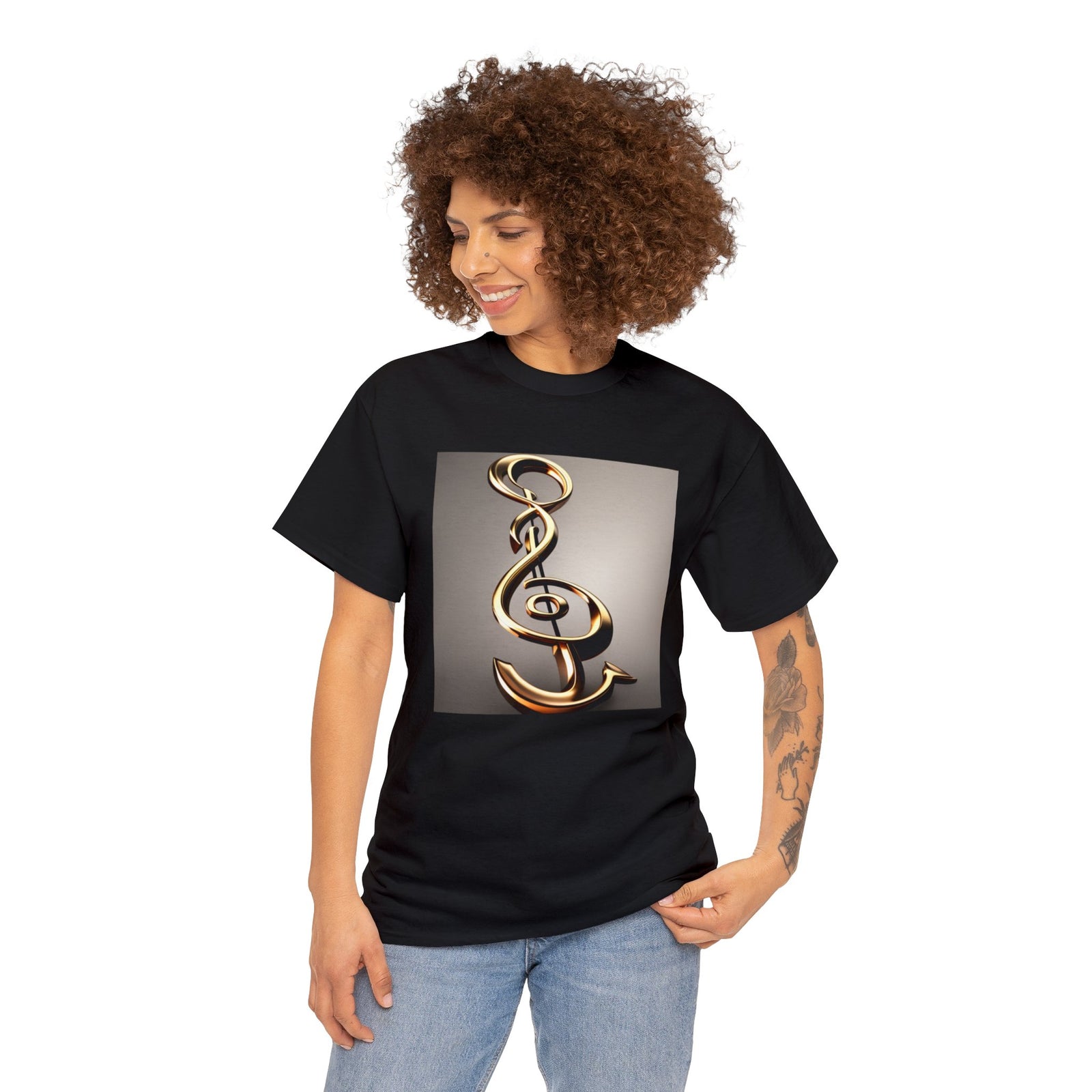 Treble Clef Unisex Heavy Cotton Tee