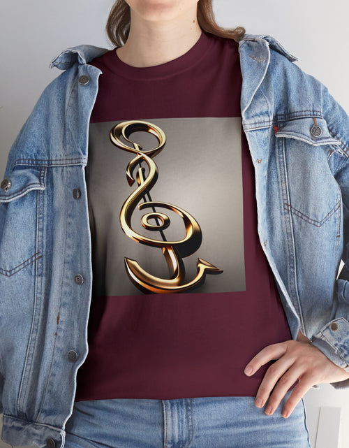 Load image into Gallery viewer, Treble Clef Unisex Heavy Cotton Tee
